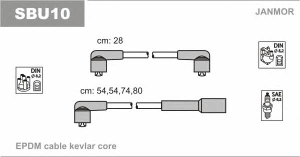 Janmor SBU10 Ignition cable kit SBU10: Buy near me in Poland at 2407.PL - Good price!