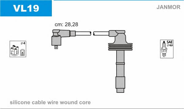 Janmor VL19 Ignition cable kit VL19: Buy near me in Poland at 2407.PL - Good price!