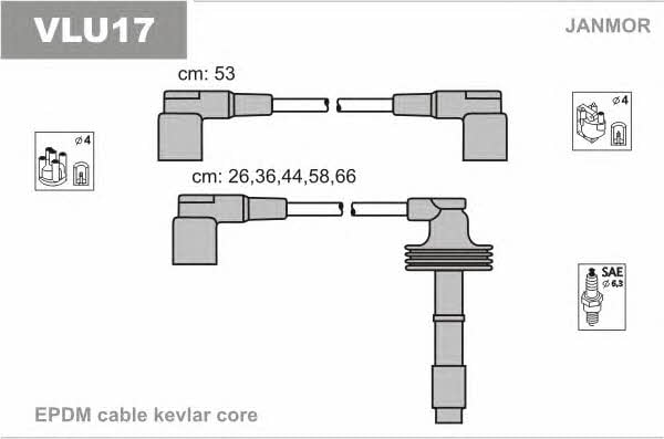 Janmor VLU17 Провода высоковольтные, комплект VLU17: Отличная цена - Купить в Польше на 2407.PL!