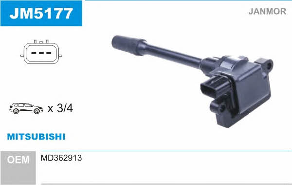Janmor JM5177 Ignition coil JM5177: Buy near me in Poland at 2407.PL - Good price!