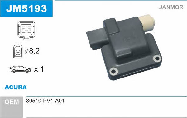Janmor JM5193 Ignition coil JM5193: Buy near me in Poland at 2407.PL - Good price!