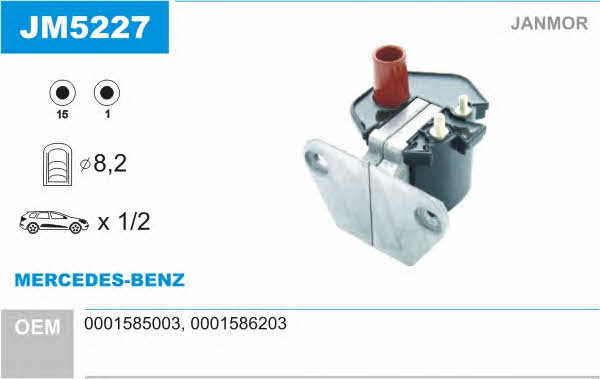 Janmor JM5227 Ignition coil JM5227: Buy near me in Poland at 2407.PL - Good price!