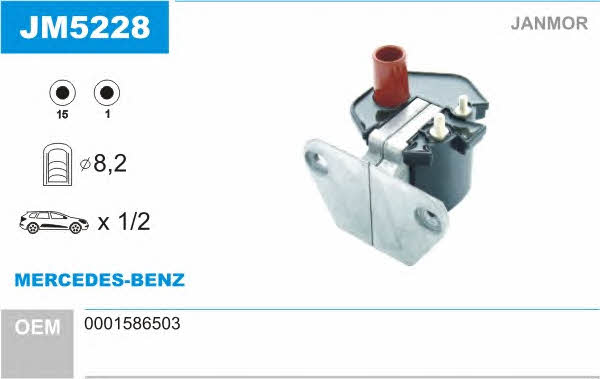 Janmor JM5228 Ignition coil JM5228: Buy near me at 2407.PL in Poland at an Affordable price!
