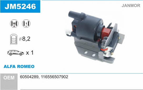 Janmor JM5246 Ignition coil JM5246: Buy near me in Poland at 2407.PL - Good price!