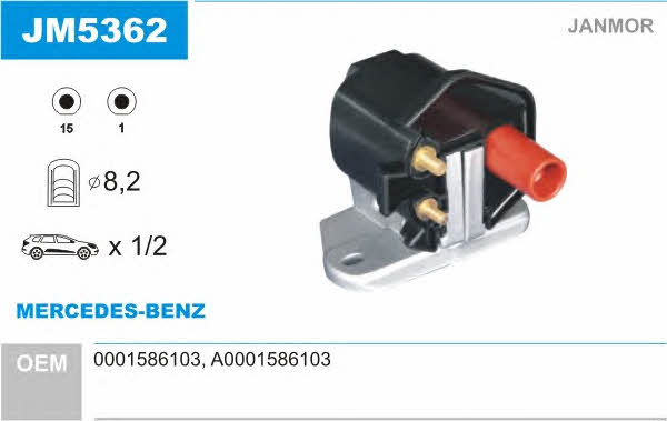 Janmor JM5362 Ignition coil JM5362: Buy near me in Poland at 2407.PL - Good price!