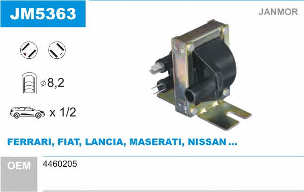 Janmor JM5363 Ignition coil JM5363: Buy near me in Poland at 2407.PL - Good price!