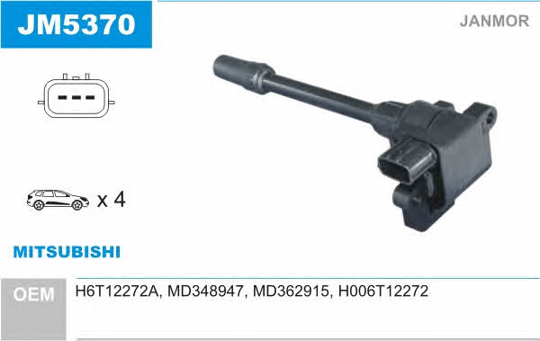 Janmor JM5370 Ignition coil JM5370: Buy near me in Poland at 2407.PL - Good price!