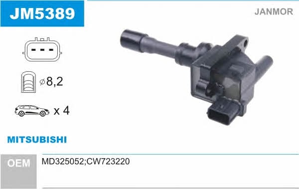 Janmor JM5389 Ignition coil JM5389: Buy near me in Poland at 2407.PL - Good price!