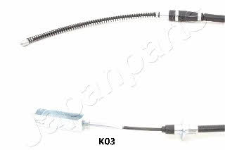 Japanparts BC-K03 Parking brake cable left BCK03: Buy near me in Poland at 2407.PL - Good price!
