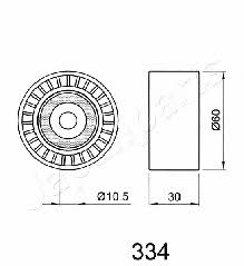 Ролик ременя ГРМ Japanparts BE-334