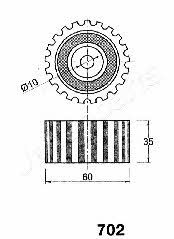 Japanparts BE-702 Rolka paska rozrządu BE702: Dobra cena w Polsce na 2407.PL - Kup Teraz!