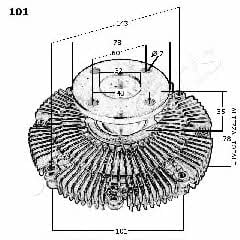 Japanparts VC-101 Вискомуфта в сборе VC101: Отличная цена - Купить в Польше на 2407.PL!