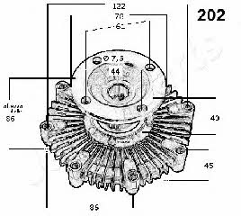 Japanparts VC-202 Вискомуфта в зборі VC202: Приваблива ціна - Купити у Польщі на 2407.PL!