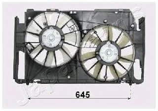 Japanparts VNT152022 Вентилятор радиатора охлаждения VNT152022: Отличная цена - Купить в Польше на 2407.PL!