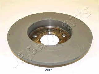 Japanparts DP-W07 Rear brake disc, non-ventilated DPW07: Buy near me in Poland at 2407.PL - Good price!