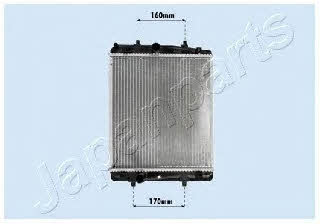 Japanparts RDA033069 Radiator, engine cooling RDA033069: Buy near me at 2407.PL in Poland at an Affordable price!