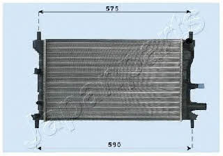 Japanparts RDA053060 Radiator, engine cooling RDA053060: Buy near me in Poland at 2407.PL - Good price!