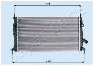 Japanparts RDA053081 Radiator, engine cooling RDA053081: Buy near me at 2407.PL in Poland at an Affordable price!