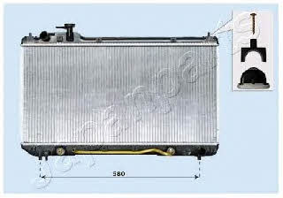Japanparts RDA153105 Radiator, engine cooling RDA153105: Buy near me at 2407.PL in Poland at an Affordable price!