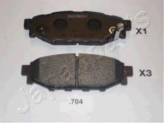 Japanparts PP-704AF Brake Pad Set, disc brake PP704AF: Buy near me in Poland at 2407.PL - Good price!