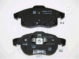 Japanparts PA-011AF Brake Pad Set, disc brake PA011AF: Buy near me in Poland at 2407.PL - Good price!