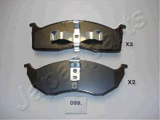 Japanparts PA-099P Brake Pad Set, disc brake PA099P: Buy near me in Poland at 2407.PL - Good price!