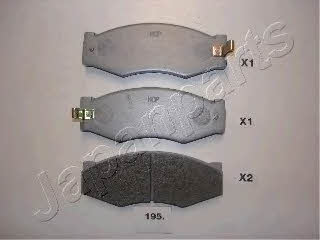 Japanparts PA-195AF Brake Pad Set, disc brake PA195AF: Buy near me in Poland at 2407.PL - Good price!