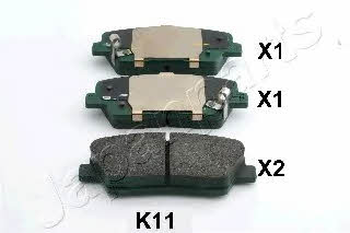 Japanparts PP-K11AF Тормозные колодки дисковые, комплект PPK11AF: Отличная цена - Купить в Польше на 2407.PL!