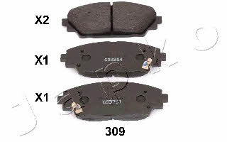 Japko 50309 Brake Pad Set, disc brake 50309: Buy near me in Poland at 2407.PL - Good price!