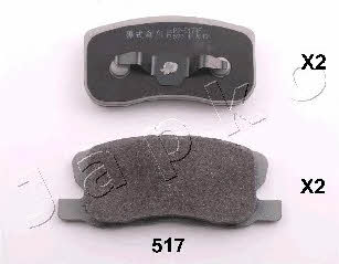 Japko 50517 Brake Pad Set, disc brake 50517: Buy near me in Poland at 2407.PL - Good price!