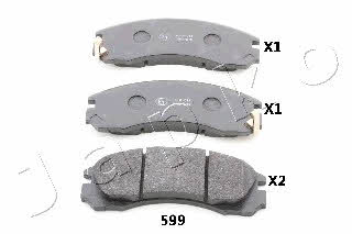 Japko 50599 Brake Pad Set, disc brake 50599: Buy near me in Poland at 2407.PL - Good price!