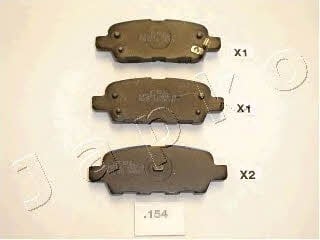 Japko 51154 Brake Pad Set, disc brake 51154: Buy near me in Poland at 2407.PL - Good price!