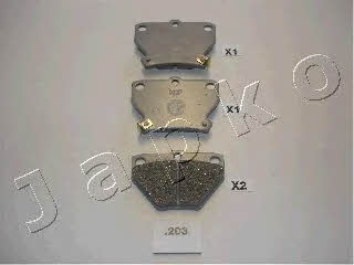 Japko 51203 Brake Pad Set, disc brake 51203: Buy near me in Poland at 2407.PL - Good price!