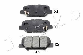 Japko 51315 Brake Pad Set, disc brake 51315: Buy near me in Poland at 2407.PL - Good price!