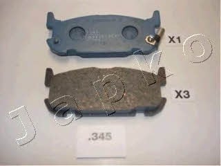 Japko 51345 Brake Pad Set, disc brake 51345: Buy near me in Poland at 2407.PL - Good price!