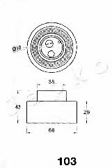 Japko 45103 Tensioner pulley, timing belt 45103: Buy near me at 2407.PL in Poland at an Affordable price!