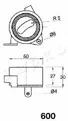 Japko 45600 Tensioner pulley, timing belt 45600: Buy near me in Poland at 2407.PL - Good price!