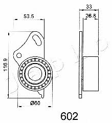 Japko 45602 Tensioner pulley, timing belt 45602: Buy near me at 2407.PL in Poland at an Affordable price!