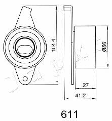 Japko 45611 Tensioner pulley, timing belt 45611: Buy near me in Poland at 2407.PL - Good price!
