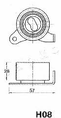 Japko 45H08 Ролик ременя ГРМ 45H08: Приваблива ціна - Купити у Польщі на 2407.PL!