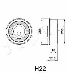 Japko 45H22 Ролик ремня ГРМ 45H22: Отличная цена - Купить в Польше на 2407.PL!