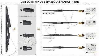 Japko SJX28R Rear wiper blade 280 mm (11") SJX28R: Buy near me in Poland at 2407.PL - Good price!