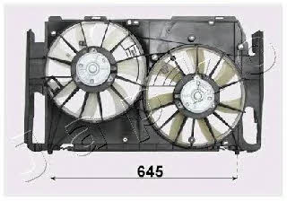 Japko VNT152022 Вентилятор радиатора охлаждения VNT152022: Отличная цена - Купить в Польше на 2407.PL!
