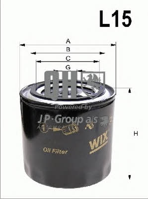 Jp Group 4318500309 Oil Filter 4318500309: Buy near me in Poland at 2407.PL - Good price!