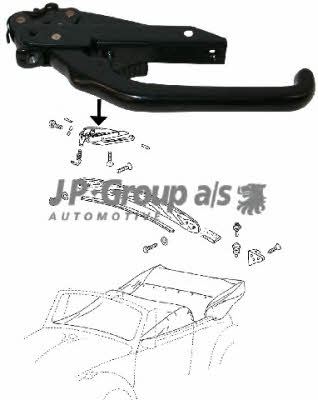 Jp Group 8181450800 Retractable roof seal 8181450800: Buy near me in Poland at 2407.PL - Good price!