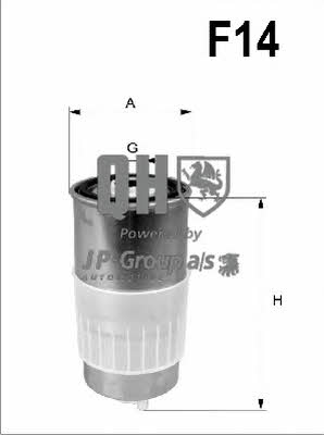 Jp Group 1418701109 Fuel filter 1418701109: Buy near me at 2407.PL in Poland at an Affordable price!