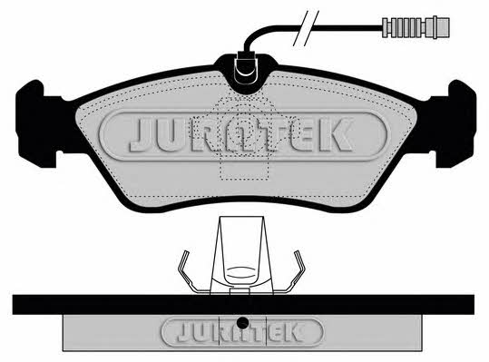 Juratek JCP1045 Brake Pad Set, disc brake JCP1045: Buy near me in Poland at 2407.PL - Good price!