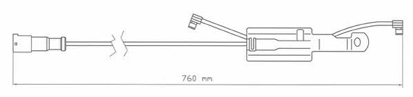 Jurid/Bendix 587046 Warning contact, brake pad wear 587046: Buy near me in Poland at 2407.PL - Good price!