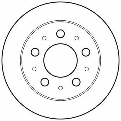 Jurid/Bendix 562753JC Rear brake disc, non-ventilated 562753JC: Buy near me in Poland at 2407.PL - Good price!