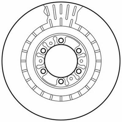 Jurid/Bendix 562798JC Front brake disc ventilated 562798JC: Buy near me in Poland at 2407.PL - Good price!